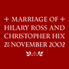 Marriage of Hilary & Chris